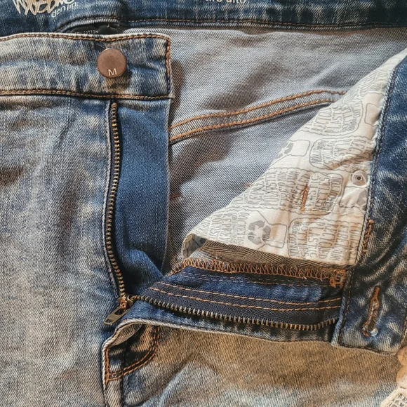 High Rise Lace Shorts (Light Blue Wash) - Picture 14 of 14